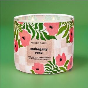 Bath & Body Works 3-Wick Candle- Mahogany Rose (14.5 oz)
